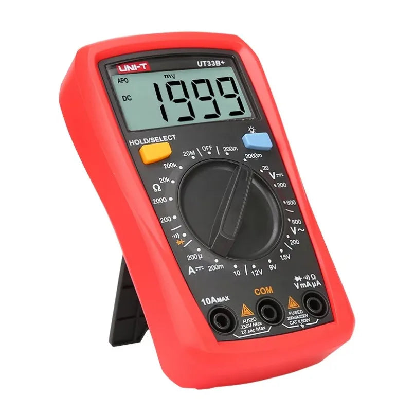 UNI-T UT33B+ 1999-Count 200mV~600V Voltage Meter Electric Mmultimeter Current Tester Digital Multimeter Resistance Meter lexso