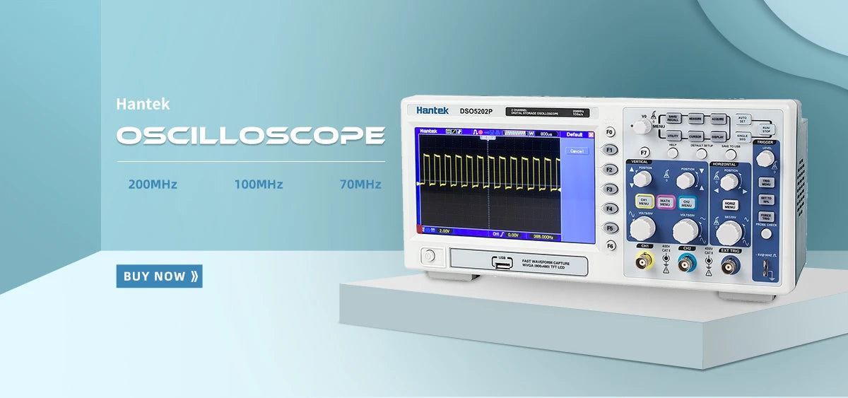 UNI-T UPO2202CS 1GS/s 2CH Powerful Waveform Analysis Function 8 Inch TFT LCD High Stable USB 200MHz Digital Oscilloscope