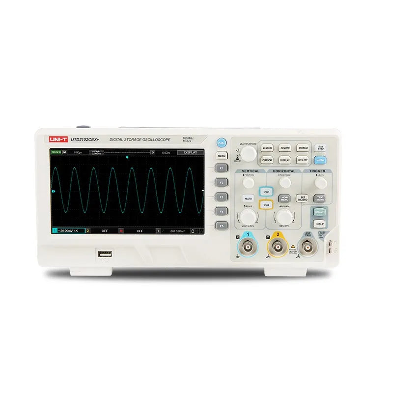 UNI-T UTD2102CEX+ (2 Channels / 100 MHz) Digital Oscilloscope UTD2052CEX+ 50MHz UTD2202CEX+ 200 MHz 1GSa/s 64kpts 5000 Wfms/s 6