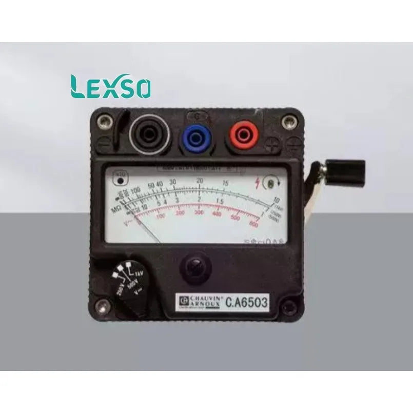 Chauvin Arnoux CA 6503 Analog Insulation Meter 250V-500V-1000V Electronic Measuring Instrument Powered by Magnet   lexso