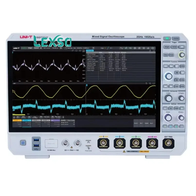 UNI-T MSO7204X 2GHz, 4-Channel, 10 GSa/s Mixed Signal Oscilloscope with 15.6 Inch Touch Screen Display lexso    ytdi
