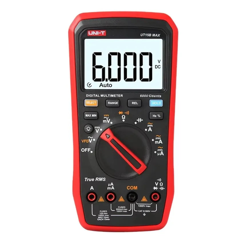 UNI-T True RMS Digital Multimeters UT15BMAX UT17BMAX UT18BMAX VFD Capacitance Voltage Current Electric Testing Meter    ytdi