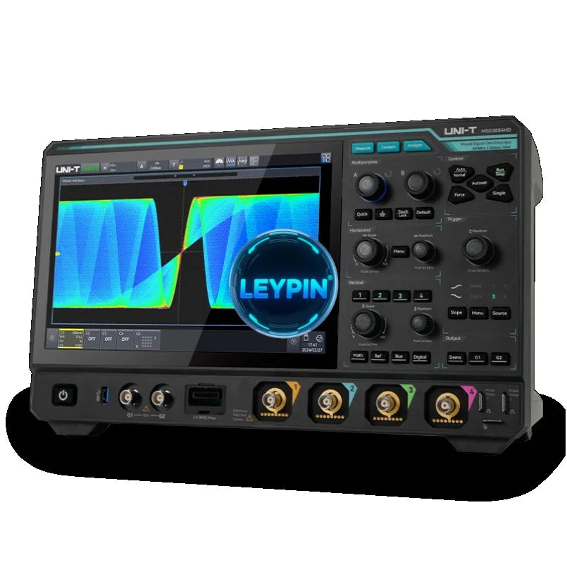 UNI-T MSO3024HD Mixed Signal  200 MHz 4 Analog Channels 2.5GSa/s 500Mpts for Test Instruments     lexso