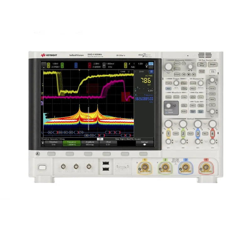 Keysight DSOX6004A 6GHz Bandwidth Oscilloscope 4 Analog Channels 20G Sampling Rate 16-Bit Resolution >450,000 Waveforms/Second