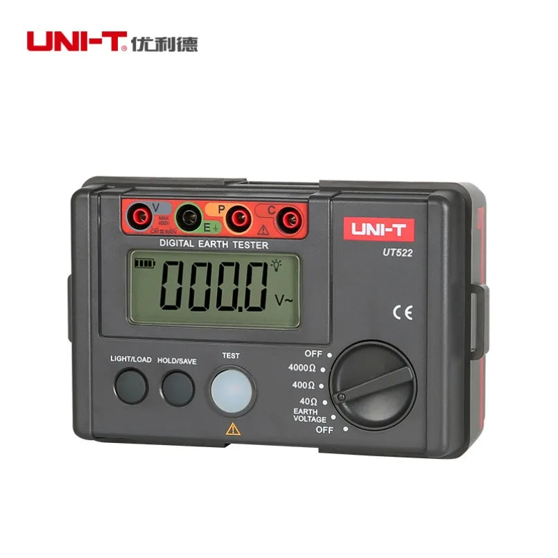 UNI-T UT522 Ground Resistance Tester Low Voltage Display Data Storage Overrange Display Auto Shutdown Earth Resistance Test lexso