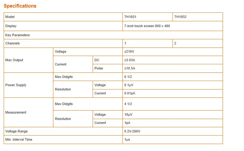 Tonghui TH1931 TH1932 Low Noise Precision Power Supply  ytdi