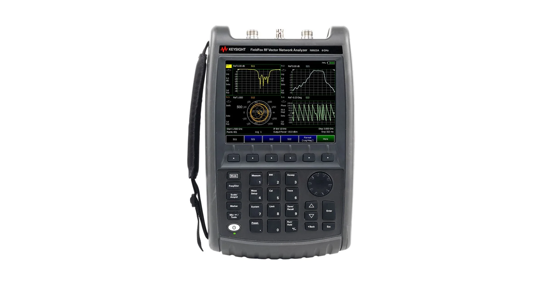 Keysight N9923A FieldFox Handheld RF Vector Network Analyzer, 4 GHz and 6 GHz