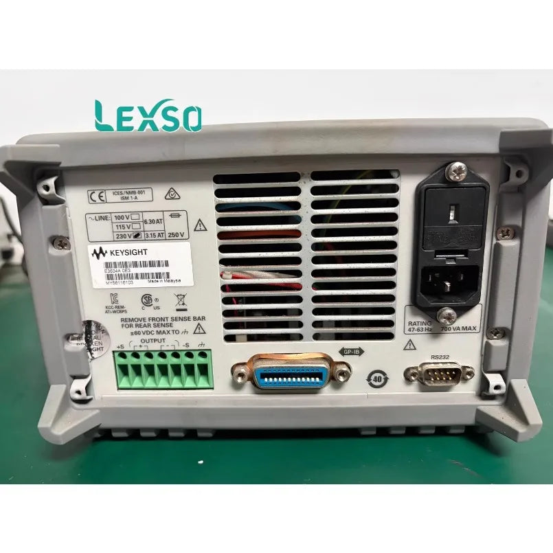 Keysight E3634A 200W Power Supply, 25V, 7A or 50V, 4A, Voltage: 0.05% + 10 mV Current: 0.2% +10 mA    lexso