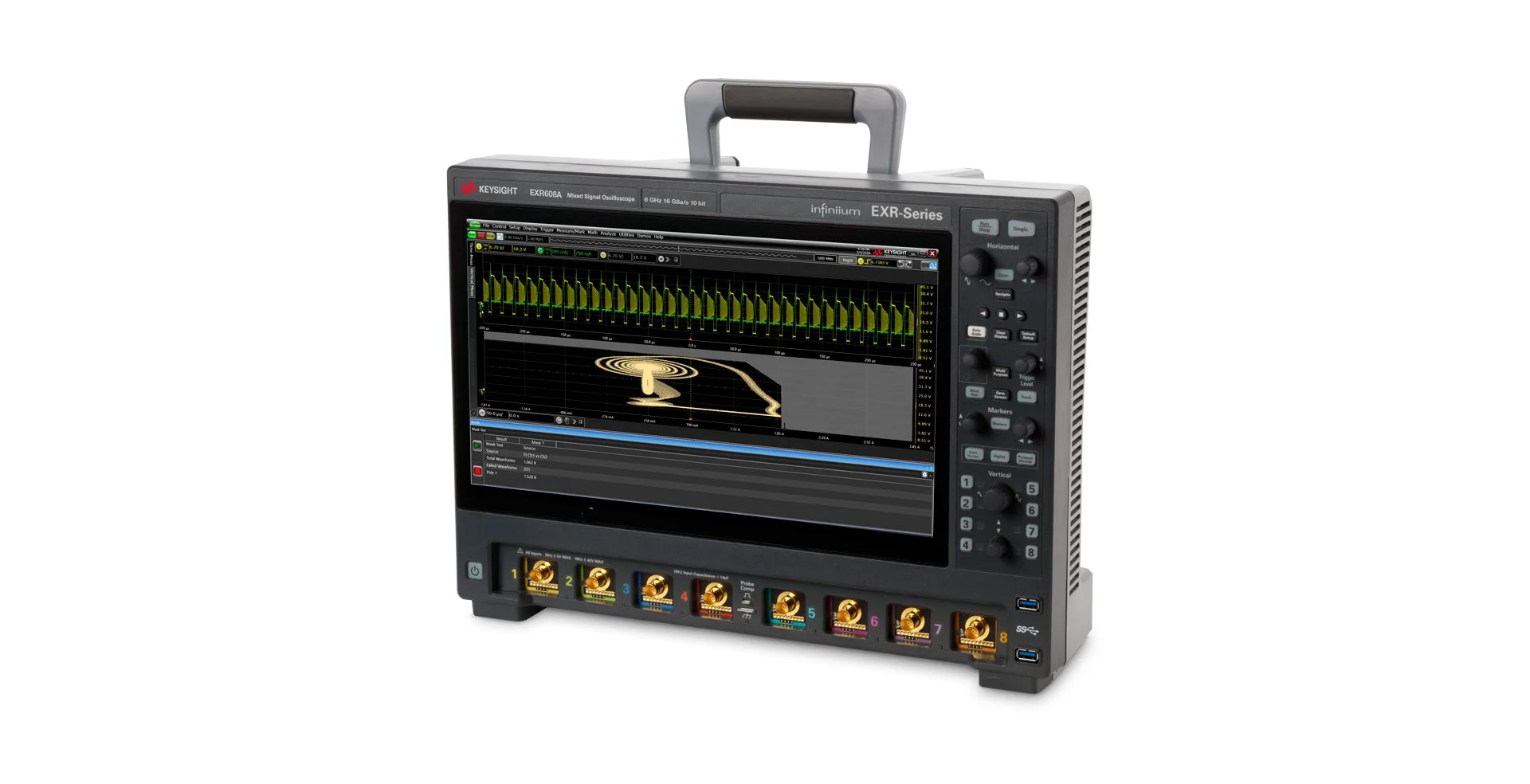 TTLTES KEYSIGHT EXR608A Infiniium EXR-Series Oscilloscope 6 GHz 8 Channels 16 GSa/s Sample Rate