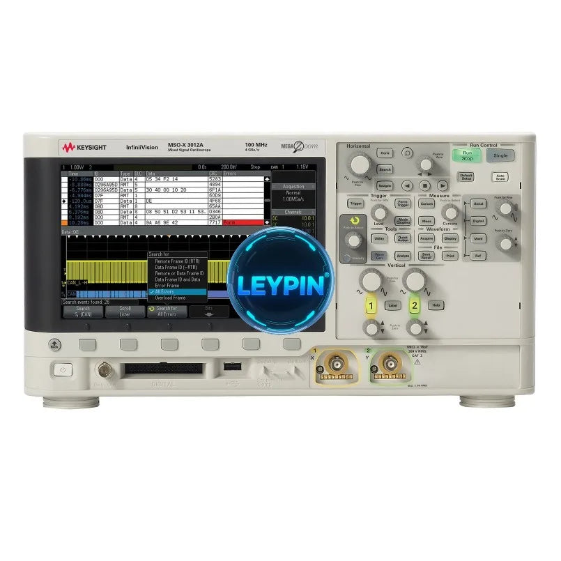 Keysight MSOX3012A Mixed Signal Oscilloscope: 100 MHz, 2 Analog and 16 Digital Channels    lexso