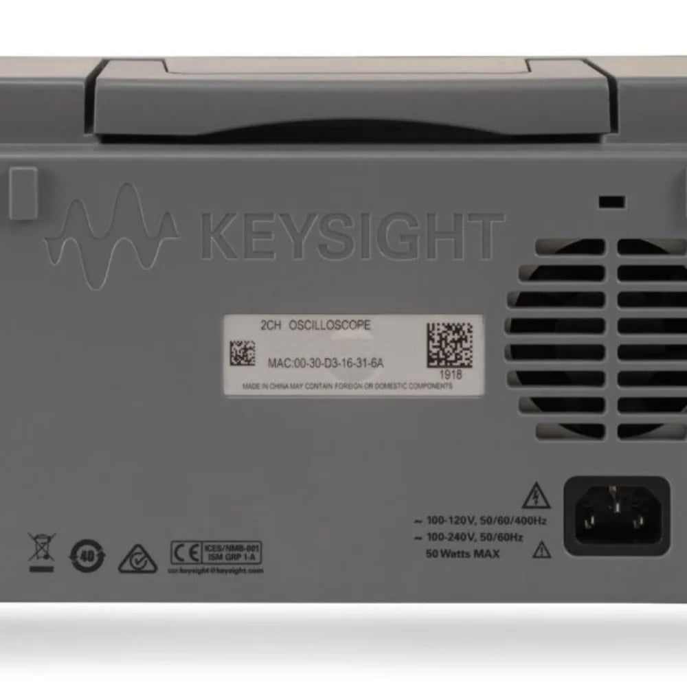 Keysight Technologies EDUX1052A InfiniiVision 1000 X Series 50MHz Bench Oscilloscope 2 Analogue Channels 1 Year Warranty 220V    ytdi