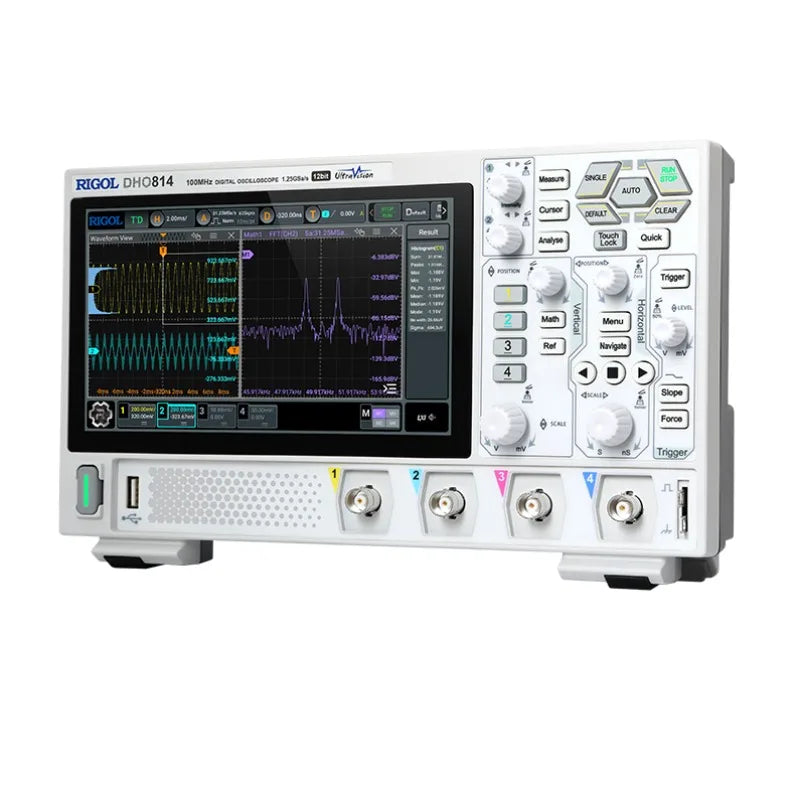 RIGOL DHO812 2 Channel 100Mhz Digital Oscilloscope High-resolution 1.25GSa/s Sample Ratelexso
