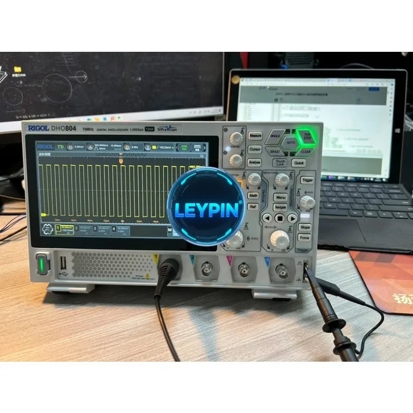 RIGOL DHO804 Digital Oscilloscope 70MHz Frequency Band 12-Bit Vertical Resolution 1.25 GSa/s Sample Rate 1000,000 Wfms/s  lexso