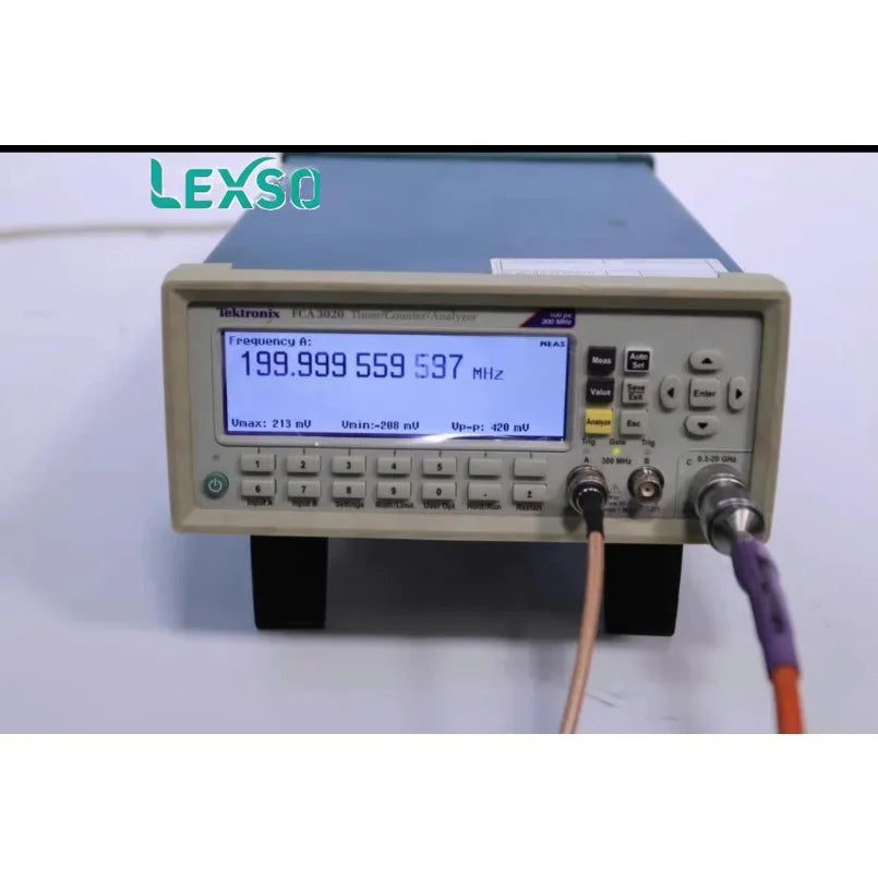 Tektronix FCA3000 Tektronix 300 MHz, 2-Ch, 100 Ps, Standard Timebase Frequency Counter/Analyzer lexso    ytdi