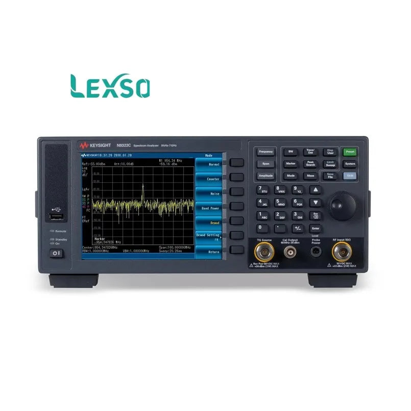 Keysight N9322C Basic Spectrum Analyzer (BSA) Frequency 9 kHz 7 GHz DANL 1GHz -152 DBmW Maximum Analysis Bandwidth 1 MHz   lexso