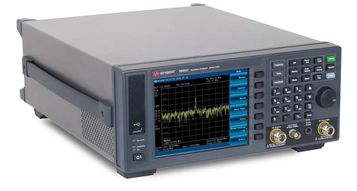 KEYSIGHT N9322C Basic Spectrum Analyzer (BSA) 9 kHz to 7 GHz Oscilloscope