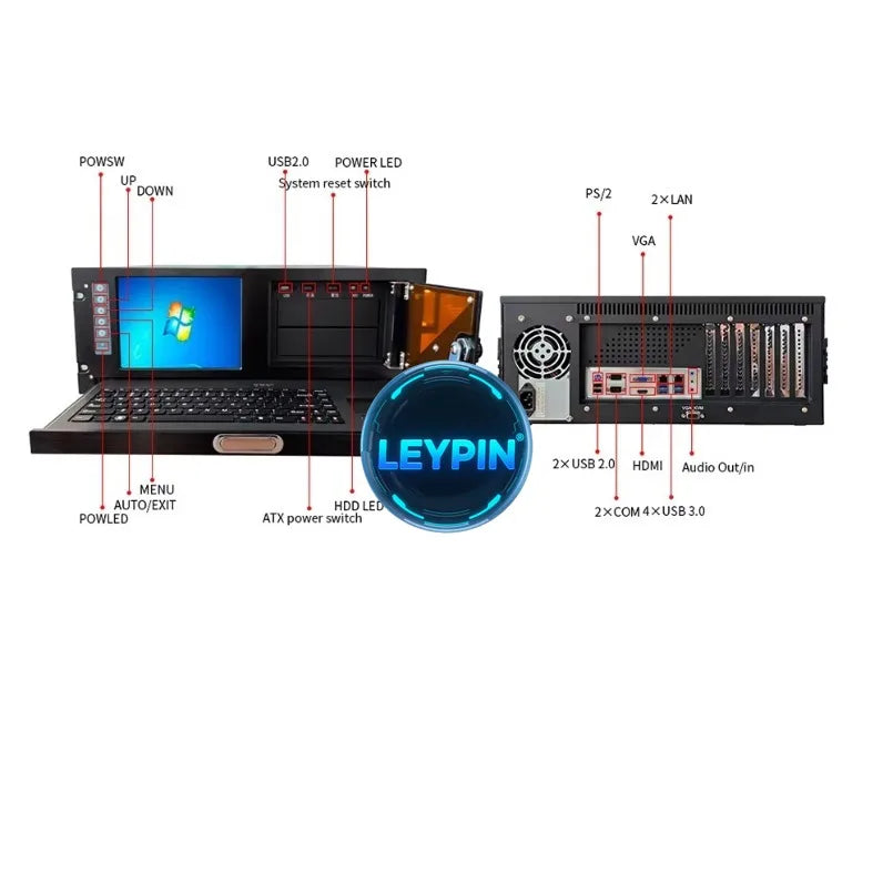 Advantech Control Host 4U Support B85 Chipset Multi-POE Ports 10*com I3/I5/I7 for Assembly Automation Terminal   ytdi