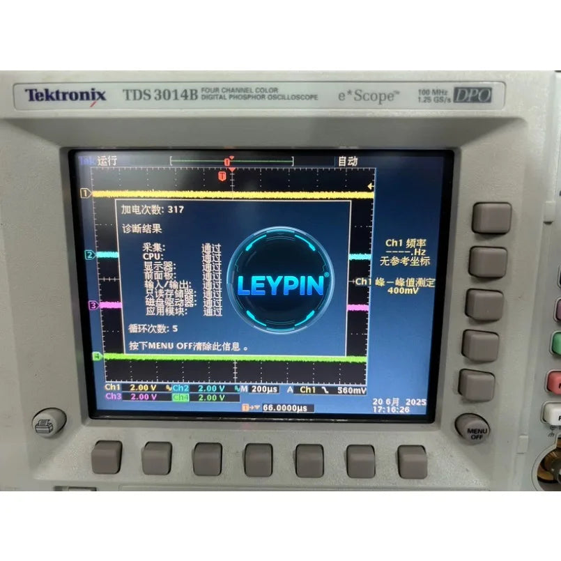 1pc USED Tektronix TDS3014B 4-Channel 100MHz 1.25GS/s Digital Phosphor Oscillos/    ytdi