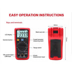 UNI-T UT136B+ 3999-Count 1000V 10A Circuit Table AC DC Current Resistance Testers Digital Multimeter Auto-range Multimeter lexso