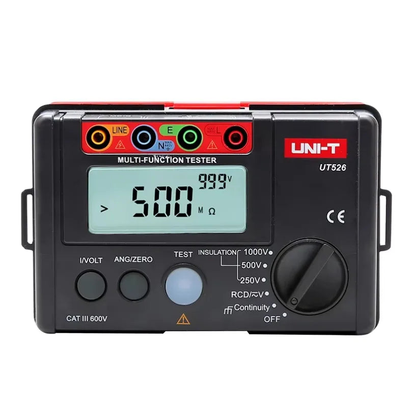 UNI-T UT526 Mini Insulation Electric Tester DC Multi-function Voltage Test RCD Leakage Protection Electrician Test Current lexso