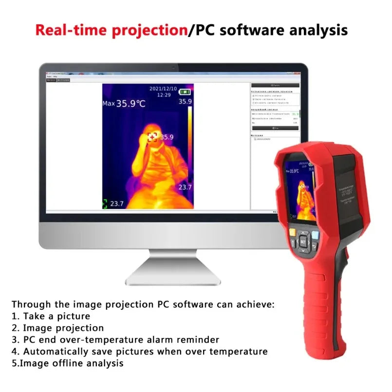 UNI-T UTi260B Thermal Imager -15~550 Industrial Thermal Imaging Camera Handheld for HCVC lexso