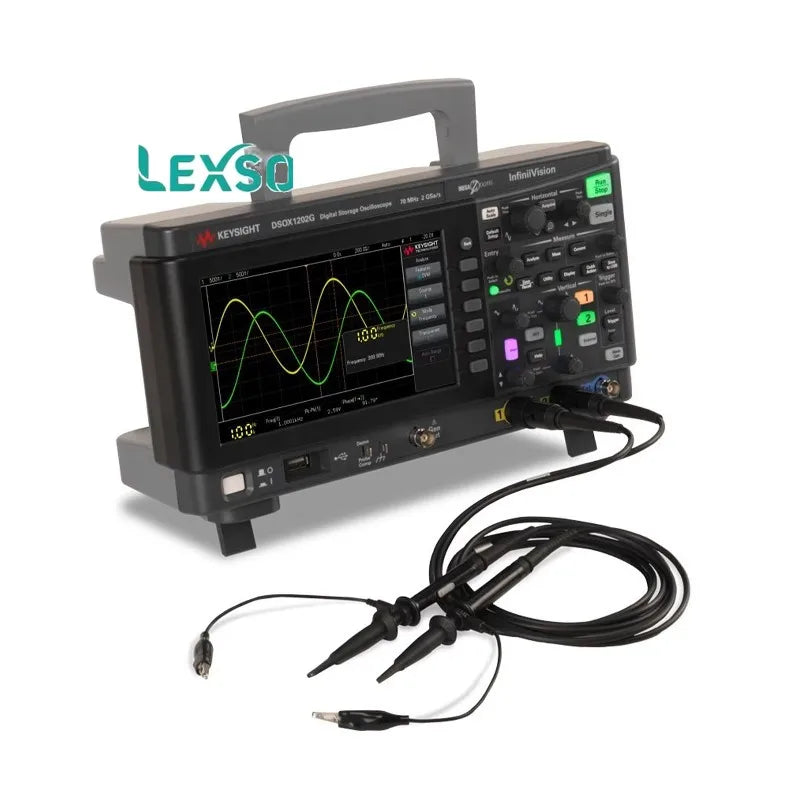 Keysight DSOX1202G 70/100/200 MHz Oscilloscope with 2 Analog Channels and Built-in Waveform Generator lexso