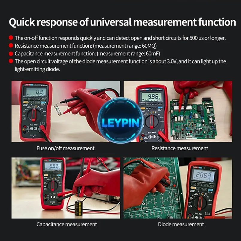UNI-T UT197PV 1000V Professional Digital Multimeter Solar REL PEAK Power Measurement Capacitance Tester Auto  lexso