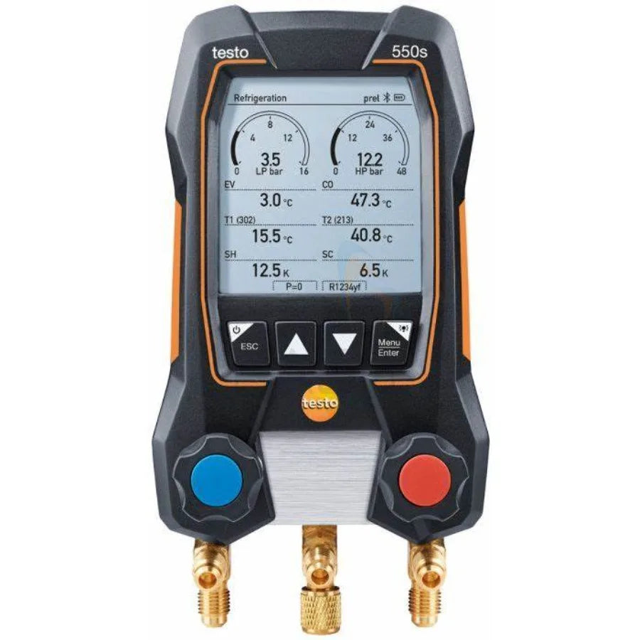 Testo 550s Smart Set - Smart Set Intelligent Digital Display Refrigerant Meter LS   ytdi