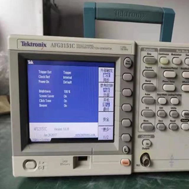 Used Tektronix AFG3151C Arbitrary Waveform Function Generator Single Channel 100M Signal Source