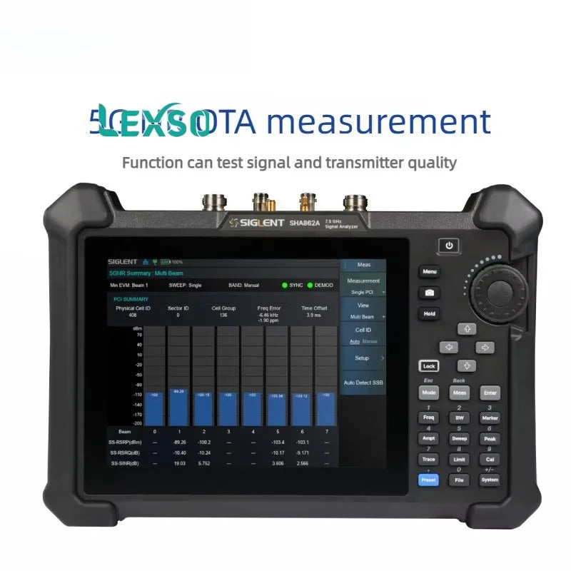 Siglent The Real-time Analysis Function Of The SHA862A Handheld Signal Analyzer Is Capable Of Capturing Transient Signals  lexso