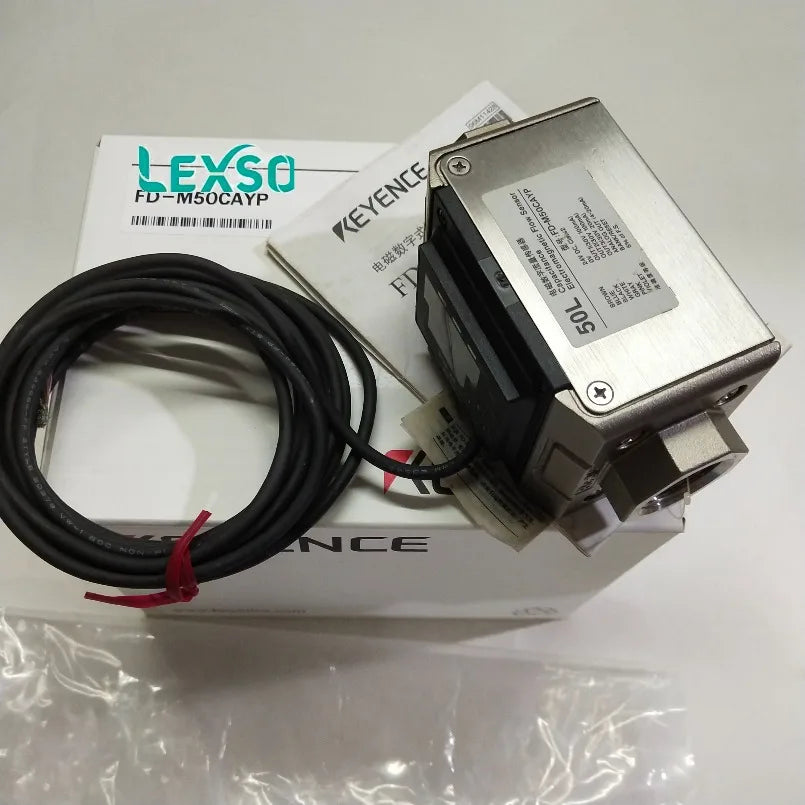 Keyence FD-M50CAYP Horizontal Mount PNP Output Electromagnetic Flow Sensor for Corrosive Fluid Monitoring lexso