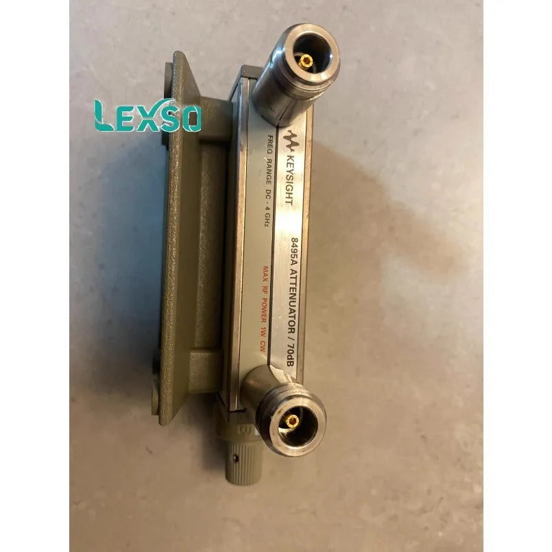Keysight 8495A Manual Attenuator, Frequency Range: Dc to 4 GHz,Insertion Loss at 0 DB: 0.4 DB + 0.07 DB / GHz, SWR: 1.35  lexso