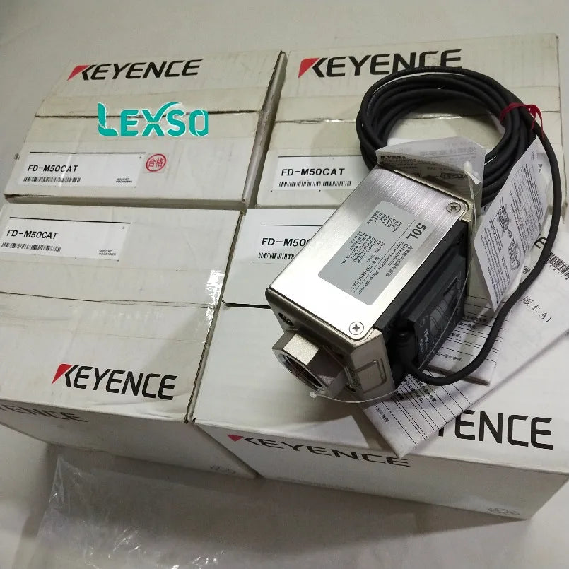 Keyence FD-M100AT Vertical Mount NPN Output Electromagnetic Flow Sensor for 100L/min Water & Non-Corrosive Fluid lexso