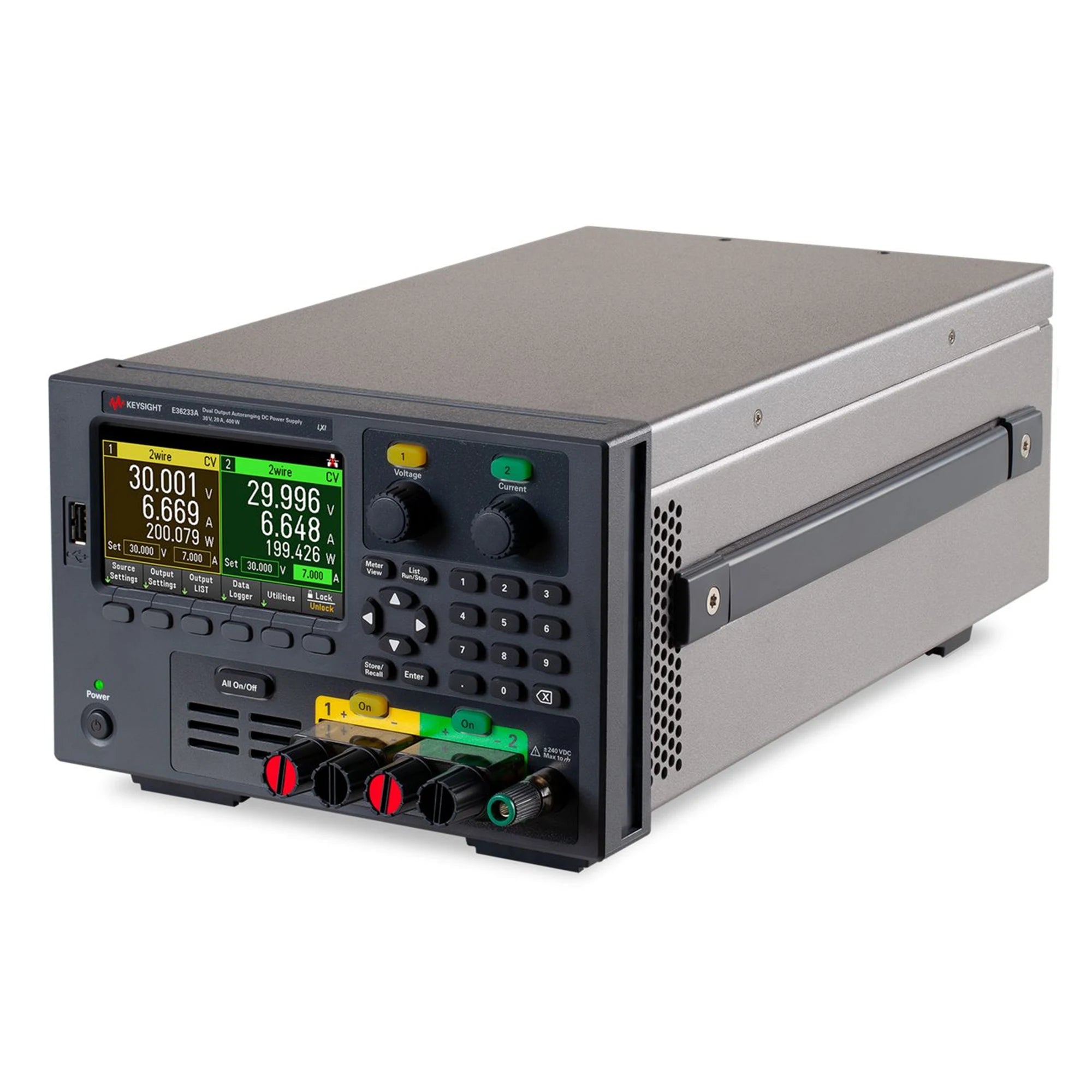 Keysight E36233A 400W Autoranging Dual Output Power Supply 30V 20A