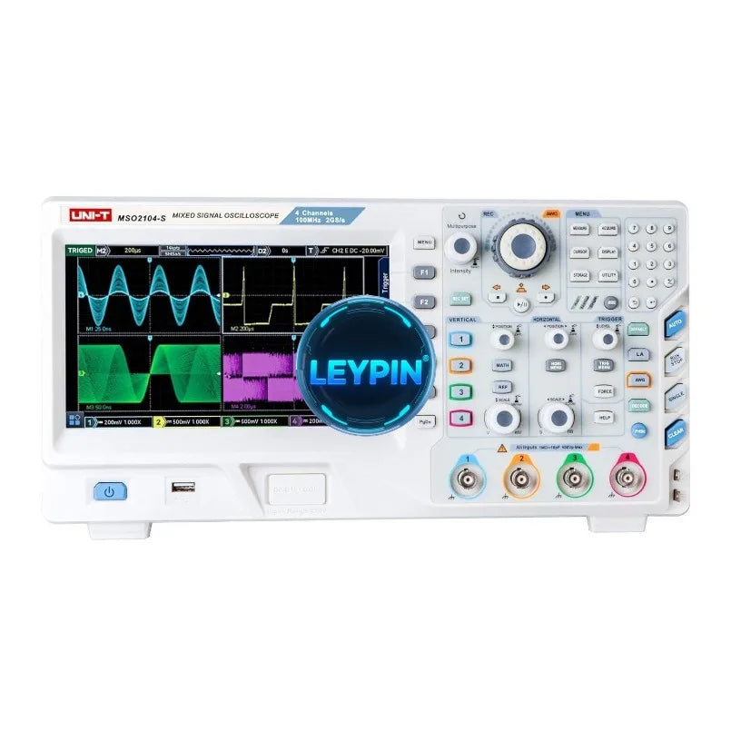 UNI-T MSO2104-S 100MHz Digital Oscilloscope with 4 16Ch MSO and Signal Generator OEM Customizable for Test Instrument     lexso