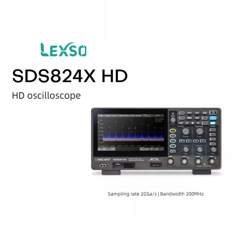 Siglent Multi-channel High-definition Digital Oscilloscope SDS 822/824 X HD 200MHz  lexso