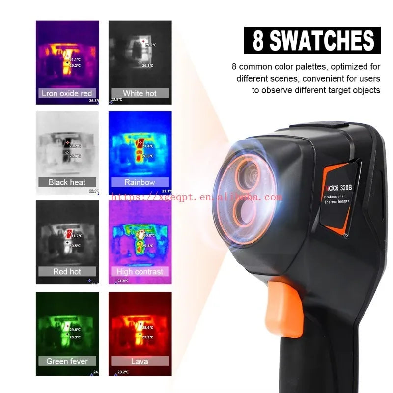 VICTOR 320B Handheld Professional Infrared Thermal Imaging Camera Resolution 256x192 55.6 Field of View   ytdi