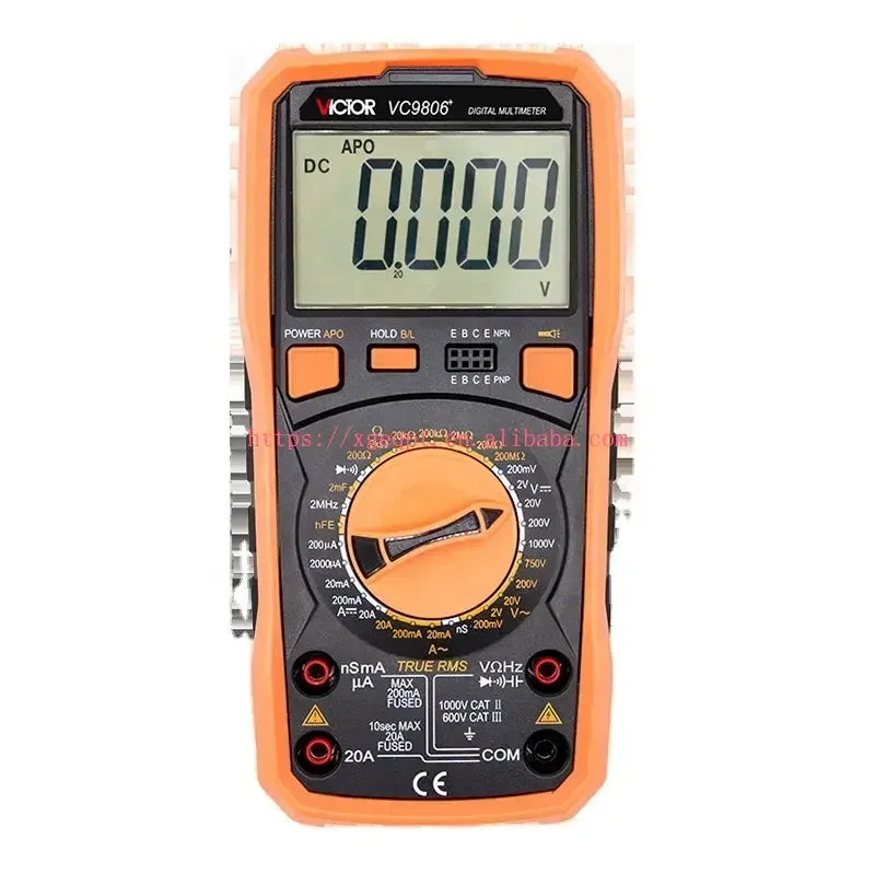 VICTOR VC9806+ 4 1/2 Digit True RMS Manual Range Digital Multimeter DC AC 1000V 20A Antimagnetic Anti-interferential Tester   ytdi
