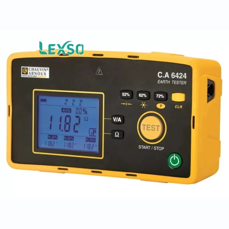 Chauvin Arnoux C.A 6424 Earth &Meter   Ground Resistance Tester, 50 k cat iv 600v   lexso
