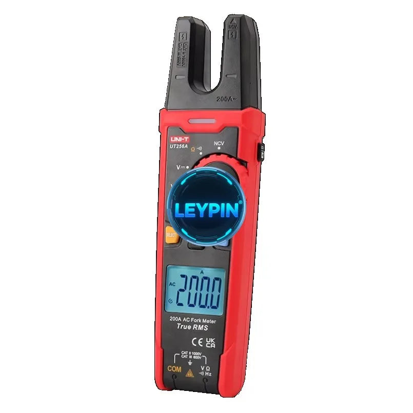 UNI-T UT256A 200A 1000V True RMS Fork Meters Digital Clamp Meter Amperometric Clamp Voltage Frequency Tester    lexso
