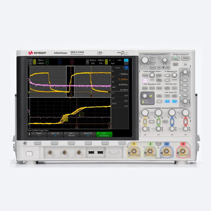 Keysight InfiniiVision 4000 X Series MSOX4104A Mixed Signal Oscilloscope, 1 GHz, 4 Analog Plus 16 Digital Channels