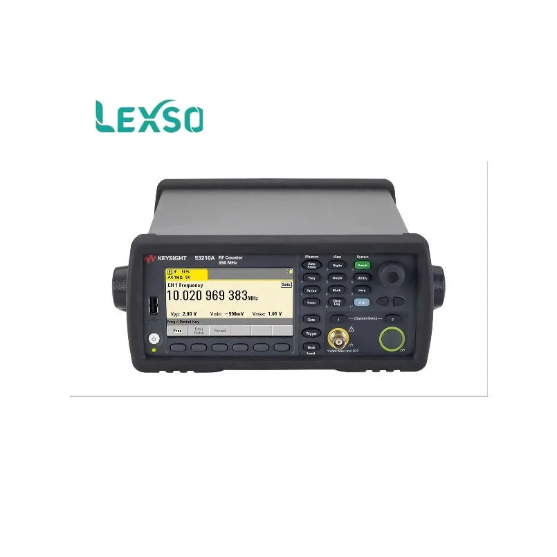 Keysight 53210A RF Counter: 350 MHz Base, up to 75k Readings/sec, 12 - Digit Resolution with USB & LAN lexso