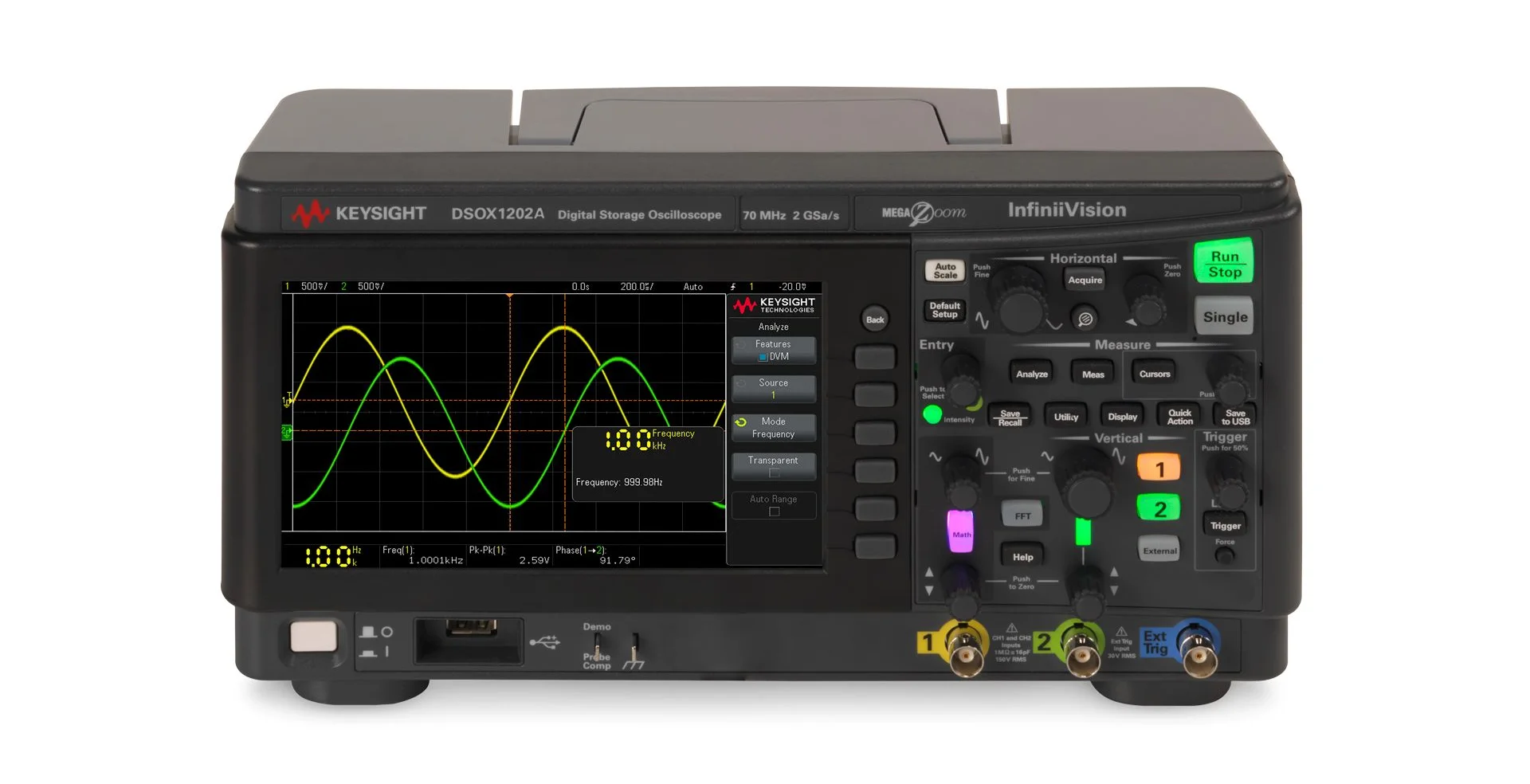 TTLTES Keysight DSOX1202A Oscilloscope High Performance 70/100/200 MHz 2 Analog Channels