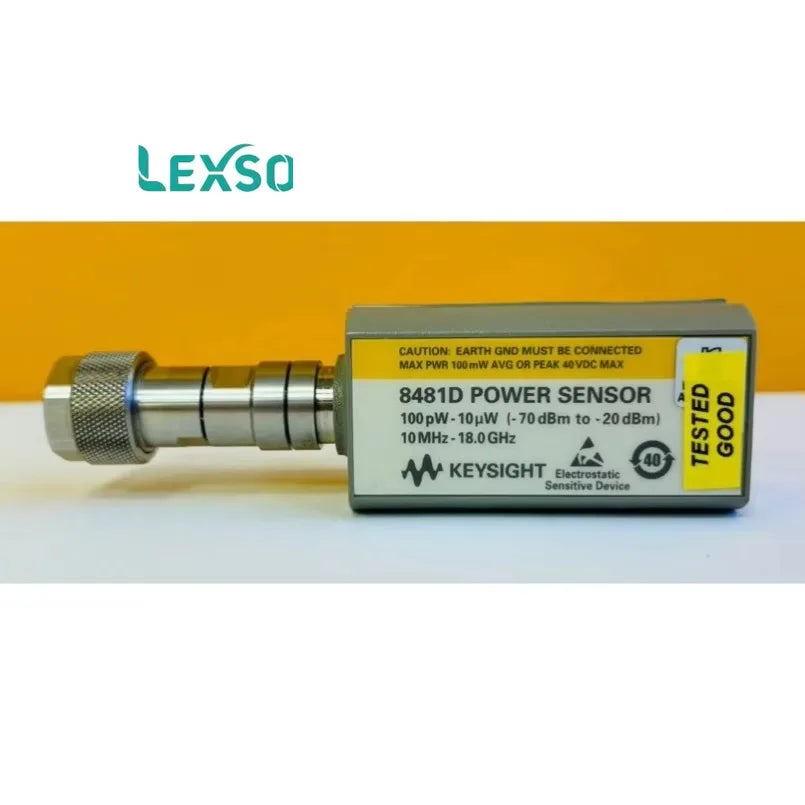 used HP Keysight 8481D 10 MHz to 18 GHz, -70 to +20 dBm, Diode Power Sensor   lexso