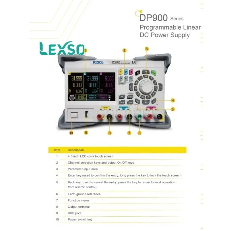 Rigol DP932A Programmable Dc Power Supply One-click Switching Between Series And Parallel Modes For Flexible Testing  lexso