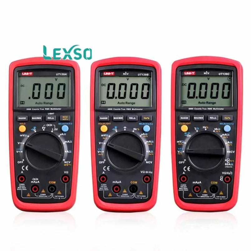 UNI-T UT139B Digital Multimeter Auto Range True RMS Meter LPF Filter LoZ AC DC V a TemperatureTest    ytdi