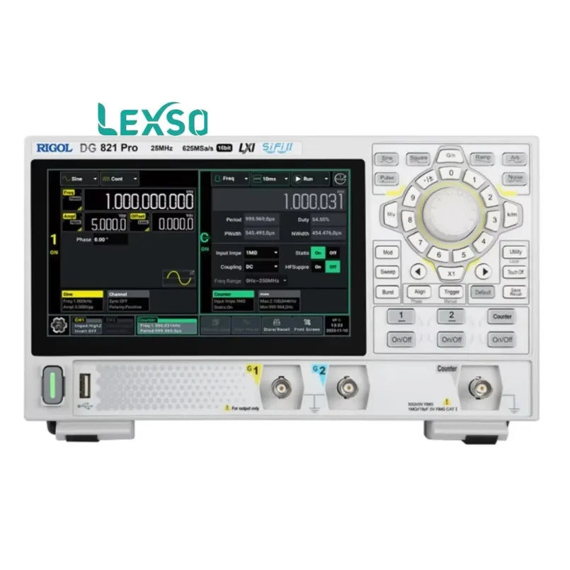 RIGOL DG822 Pro Advanced High-Performance Programmable Function and Arbitrary Waveform Generator for Precise Signal  lexso