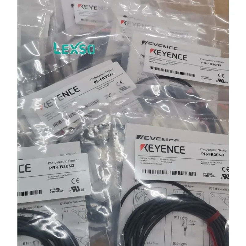 Original Keyence PR-FB30N3 Photoelectric Switch Sensor Flat Reflective Cable Type 30mm lexso   ytdi