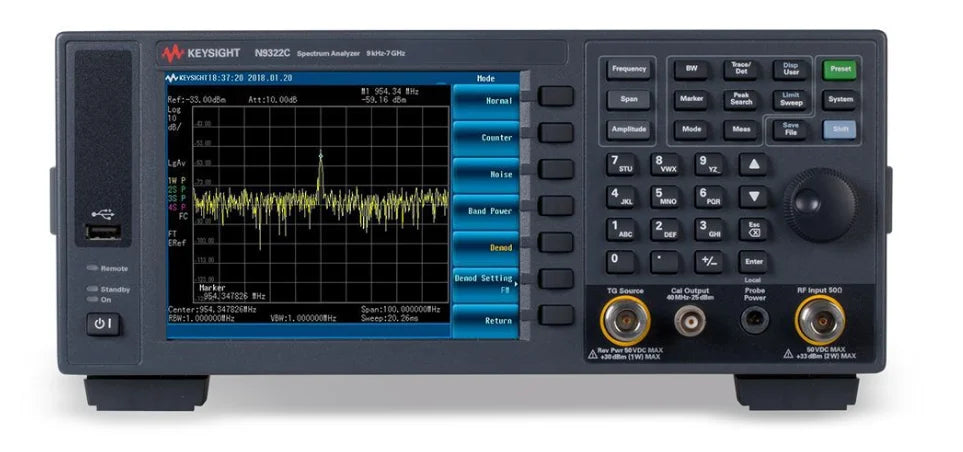 KEYSIGHT N9322C Basic Spectrum Analyzer (BSA) 9 kHz to 7 GHz Oscilloscope