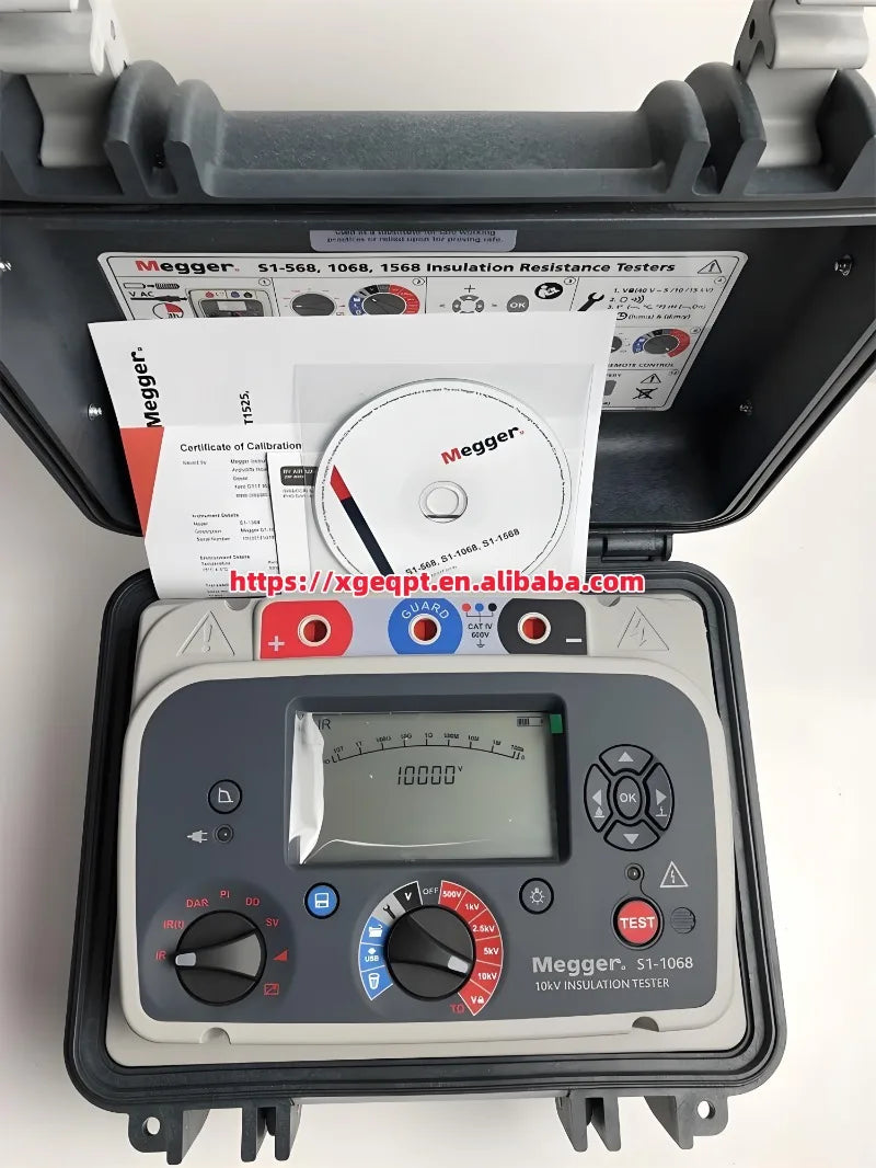 New Megger S1-568/1068/1568 MEGOHMMETER 5KV-15KV Insulation Resistance Tester in Stock Promotion   ytdi